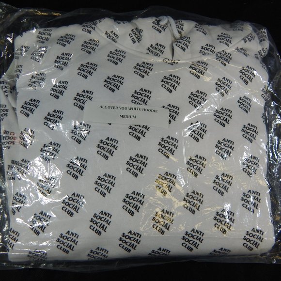 Anti Social Social Club Over You White Hoodie ASSC SS19